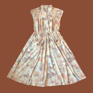 Vintage 1970s Floral Dress Mikey for Attitude California